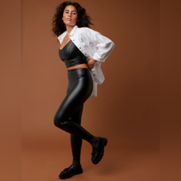 AERIE | OFFLINE By Aerie Real Luxe Faux Leather Legging - Picture 2 of 5